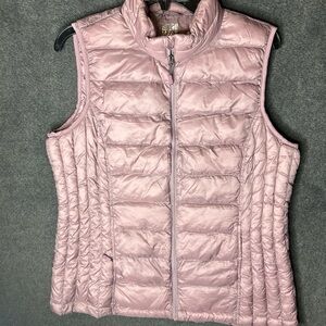32 Degrees Light Mauve  Pink Quilted Vest Winter Packable Warm Winter